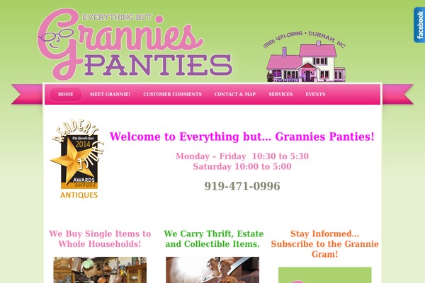 everythingbutgranniespanties.com site used Granniespanties1