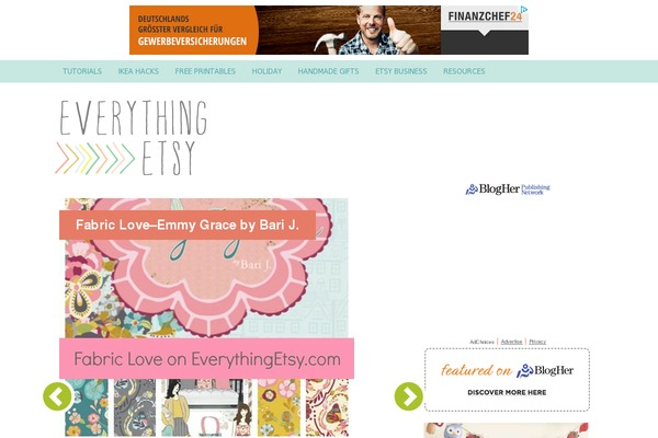 everythingetsy.com site used Crave Theme