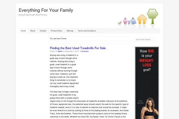 WordPress website example screenshot