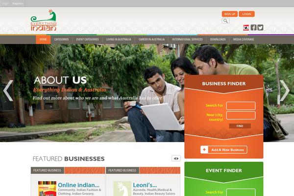 WordPress website example screenshot