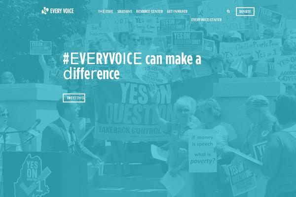 everyvoice.org site used Every-voice