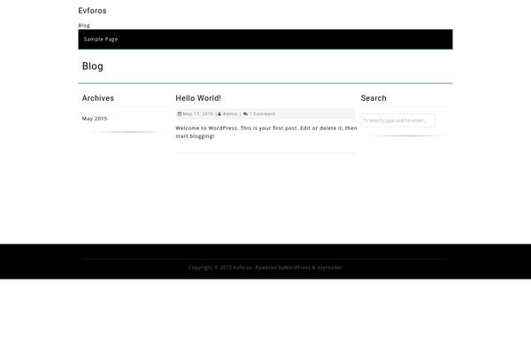 EzyReader theme site design template sample