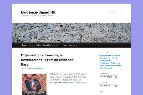 evidencebasedhr.com site used Travelogged
