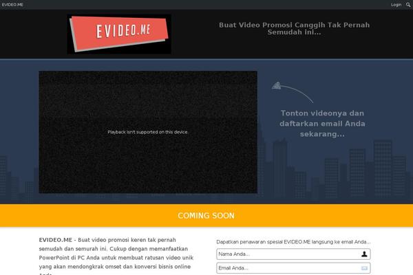 evideo.me site used Wuoy-flat