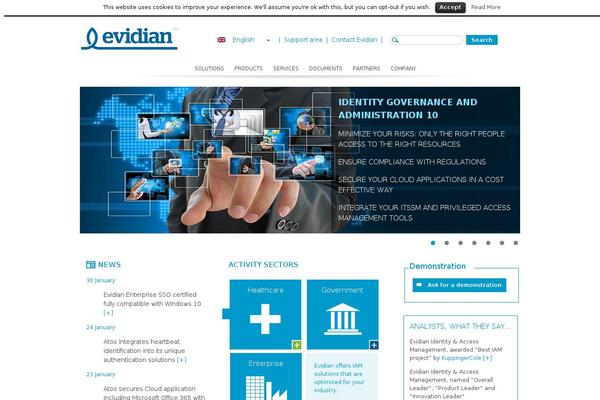 evidian.com site used Evidian