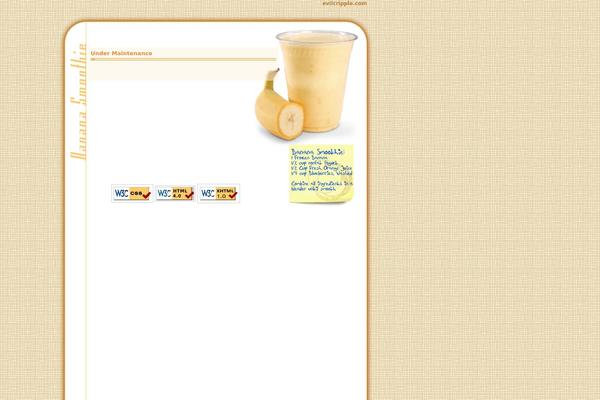 evilcripple.com site used Banana-smoothie