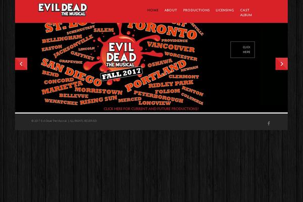 evildeadthemusical.com site used Audioman-pro
