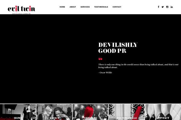 eviltwinpr.com.au site used Eviltwinpr_theme