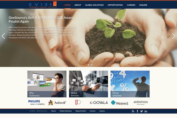 evizi.com site used Evizitheme