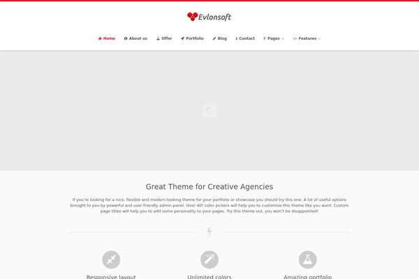 Cresado theme site design template sample