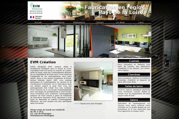 evm-creation.fr site used Evm-creation