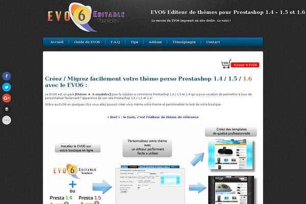 evo6.net site used Divi-ddlx