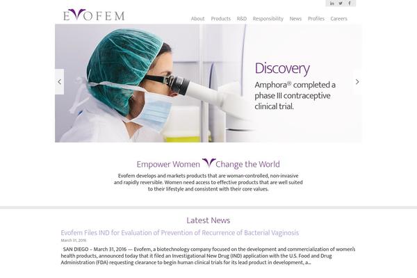 evofem theme websites examples