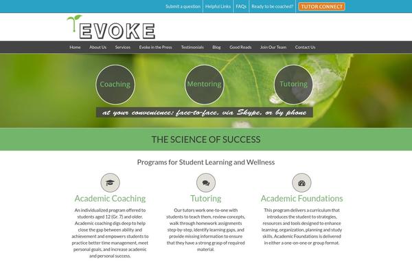 evokelearning.ca site used Evoke2014