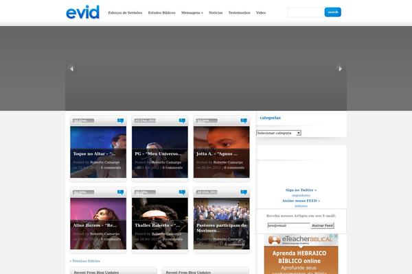 Evid theme site design template sample