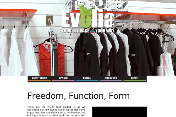 evoliacloset.com site used Twenty Thirteen