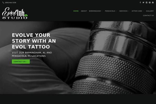 WordPress website example screenshot