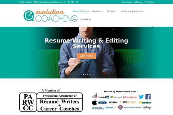 Site using Evolution-coaching-orders plugin