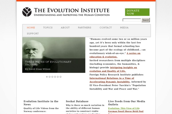 evolution-institute.org site used Ei