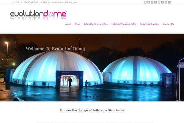 evolutiondome.com site used Webagency3