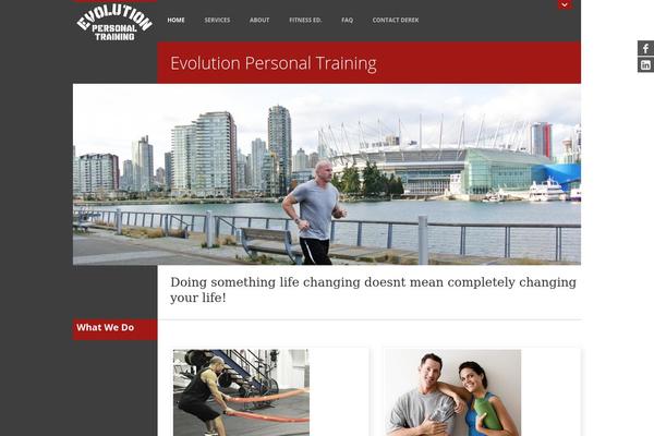 evolutionpersonaltraining.ca site used Kelta