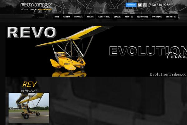Revo theme site design template sample