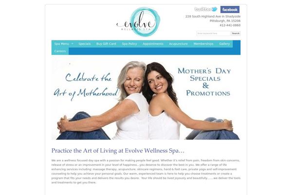 evolvewellnessspa.com site used Ultrabusiness