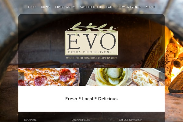 Evo theme site design template sample