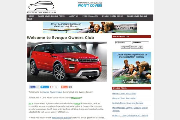 Auto website example screenshot