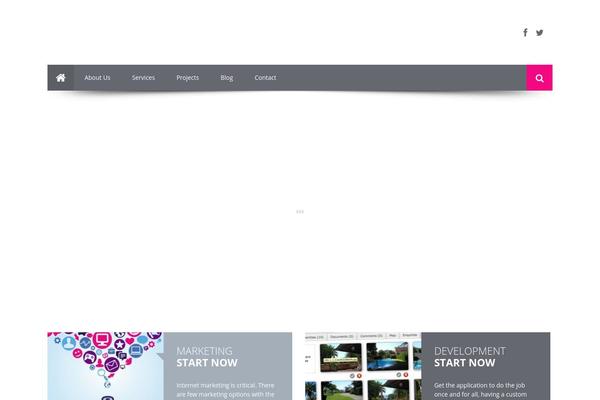Cacoon theme site design template sample