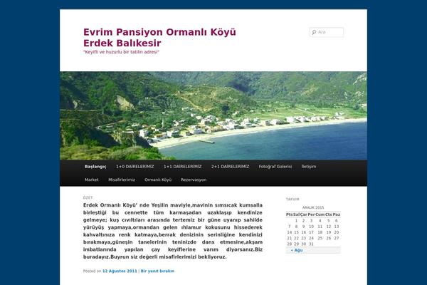 Twenty Eleven theme site design template sample