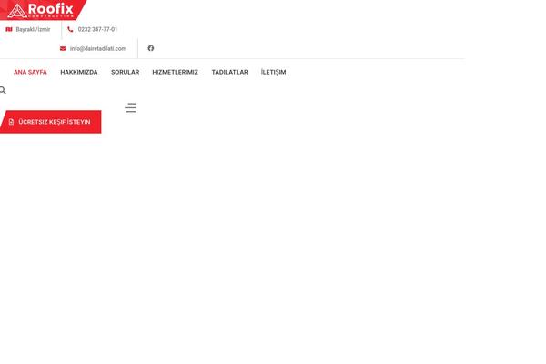 Roofix theme site design template sample
