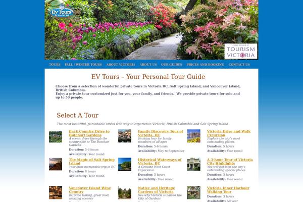 evtours.ca site used Evtour