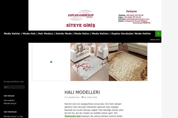 Twenty Fourteen theme site design template sample