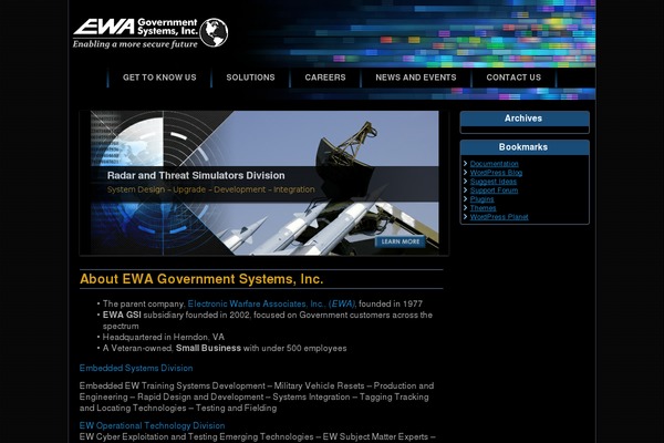 Ewa theme site design template sample