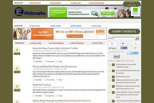 WordPress website example screenshot