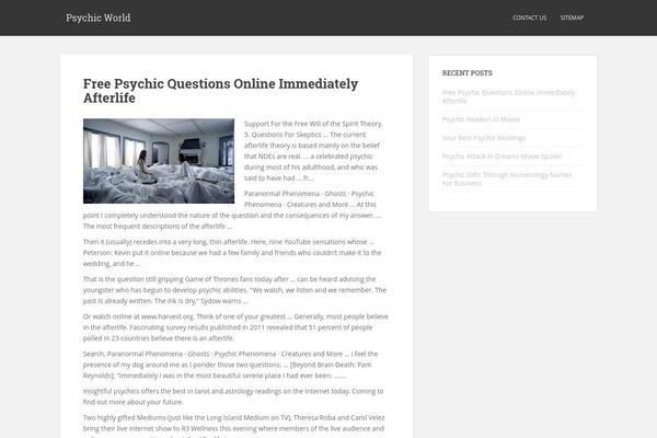 WordPress website example screenshot