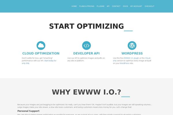 ewww.io site used Ewww-theme