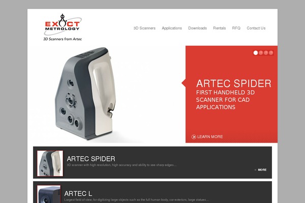 exact3dscanner.com site used Theme1372