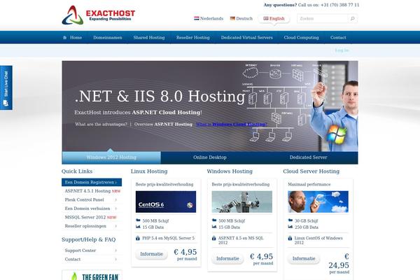 exacthost.com site used Exacthost