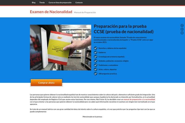 examendenacionalidad.es site used JustLanded