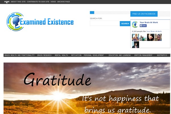 examinedexistence.com site used Daily Dish Pro
