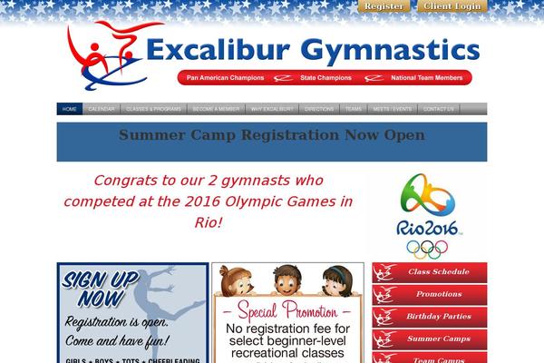 excalibur-gymnastics.com site used BUILDER