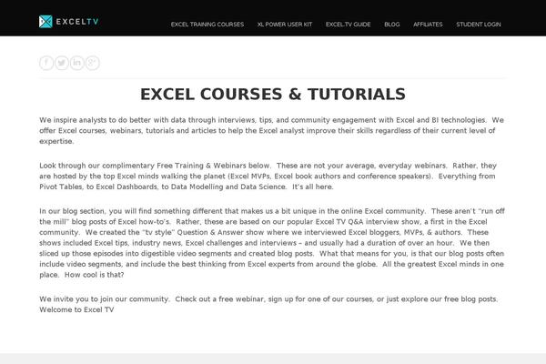 excel.tv site used Rise