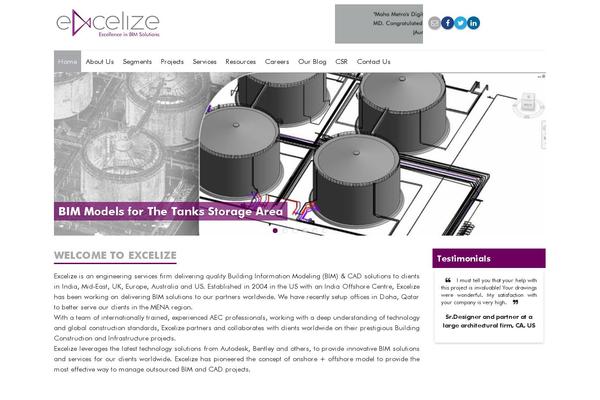 excelize.com site used Excelize-wp