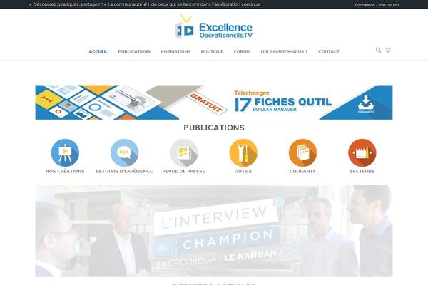 excellence-operationnelle.tv site used Excellencetv