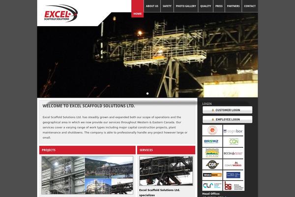 excelscaffold.ca site used Excel