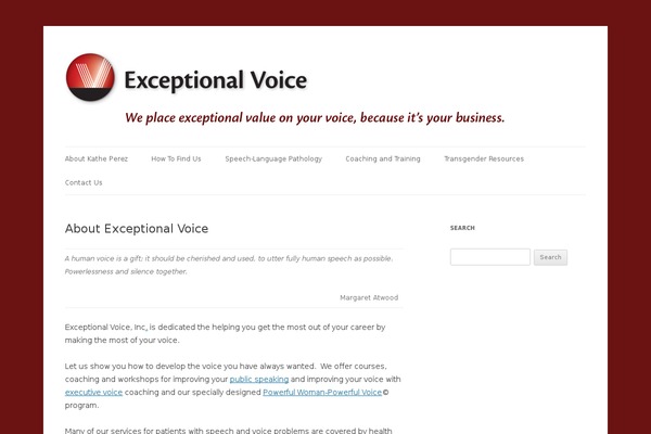 Twenty Twelve theme site design template sample
