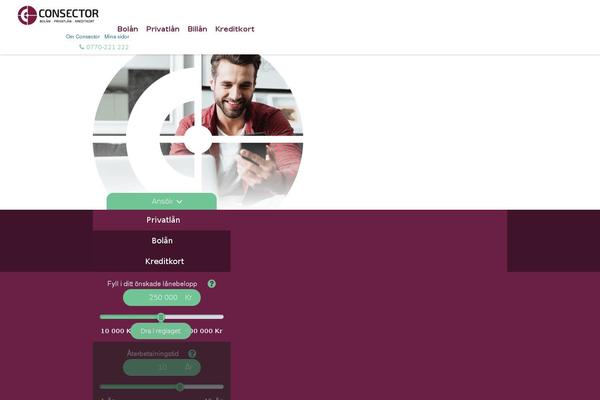 exchangefinans.se site used Consector-wp