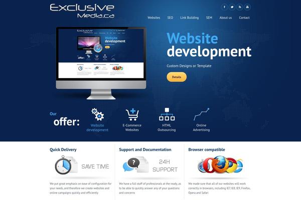 Doover theme site design template sample